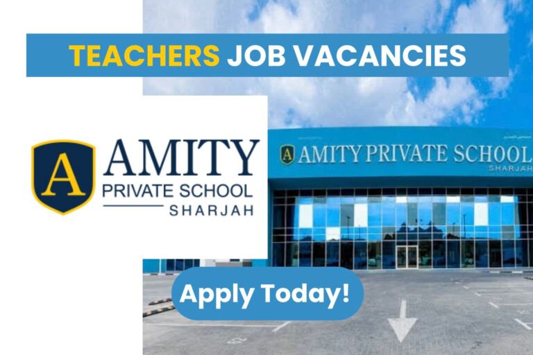 Amity International School Sharjah Job Openings 2025