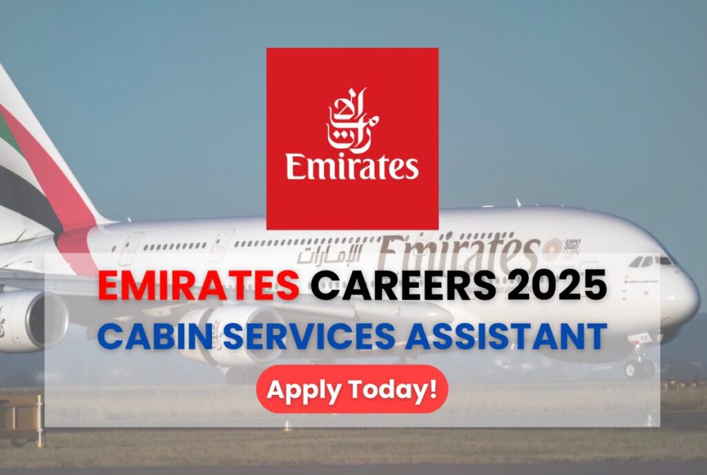 Emirates Careers 2025 - Cabin Services Assistant job vacancy dubai