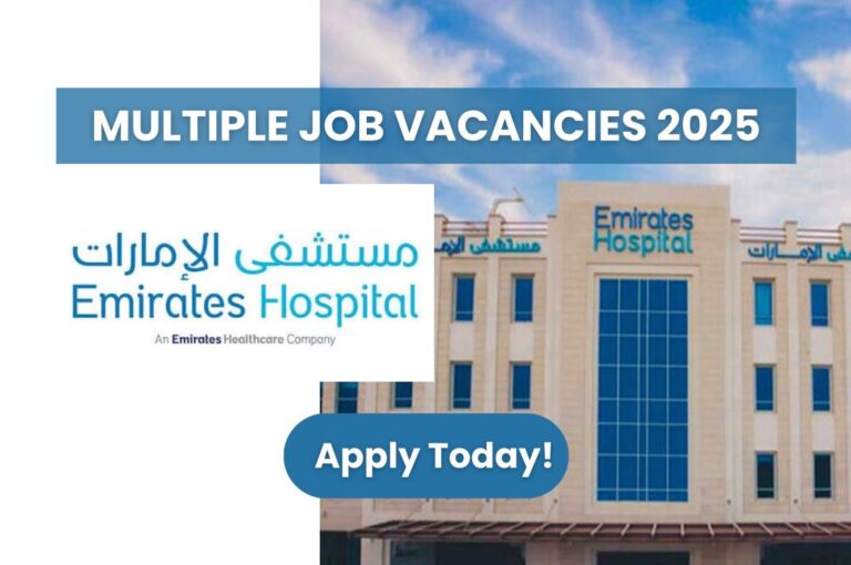 Emirates hospital careers 2025 multiple job vacancies