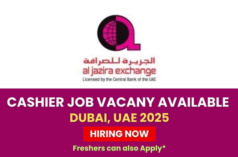 al jazira exchange careers 2025 cashier dubai job vacancy