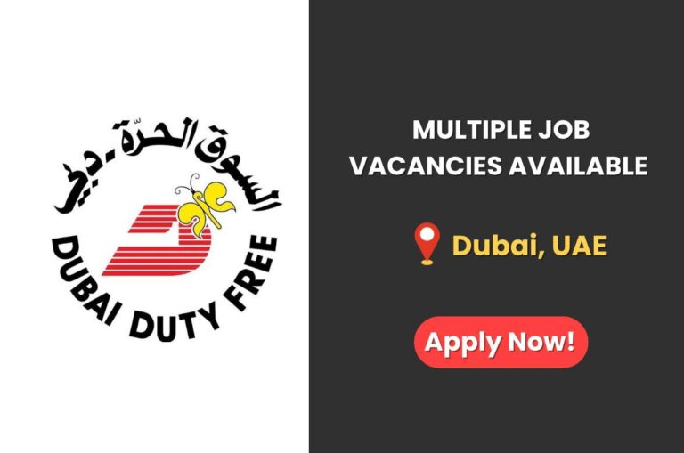Dubai Duty Free Career Opportunities 2026 Job openings