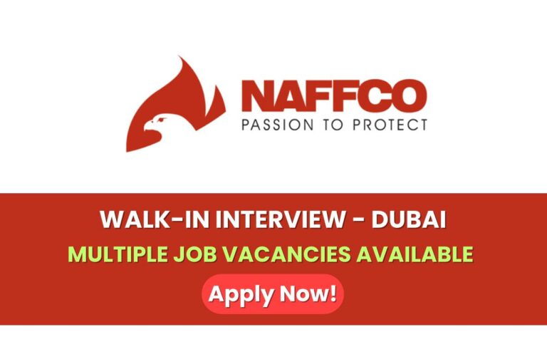 NAFFCO Careers Job Fair Dubai 2026 - Walk-in Interview