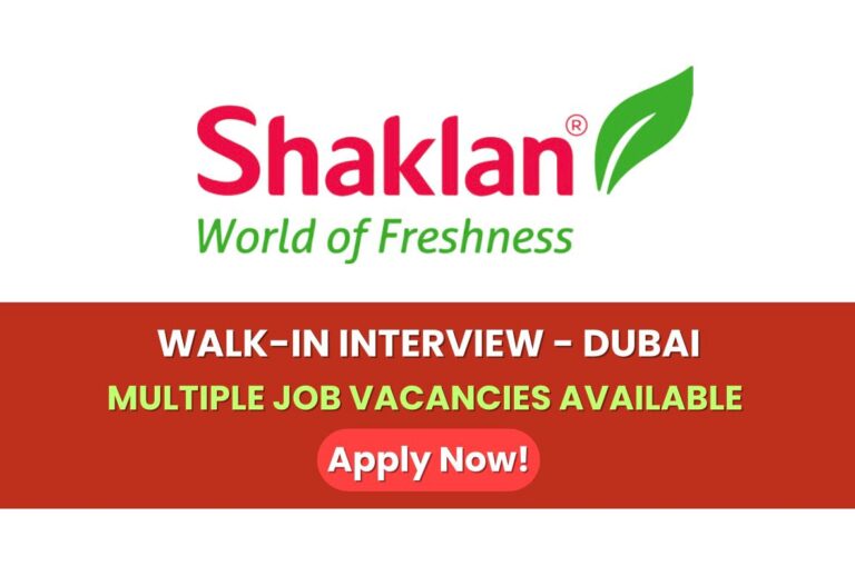 Shaklan Group Careers - walk-in interview dubai 2026