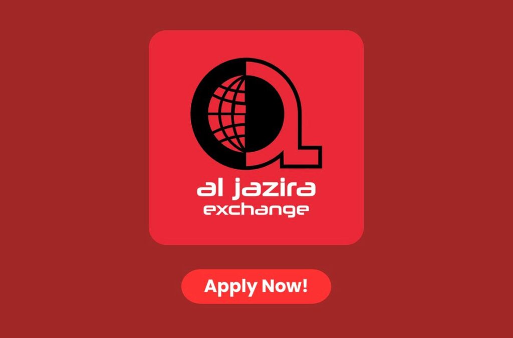 Al Jazira Exchange 2026 Cashier Job Vacancy in UAE