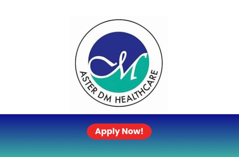 Aster DM Healthcare Careers 2026: Multiple Job Vacancies in UAE