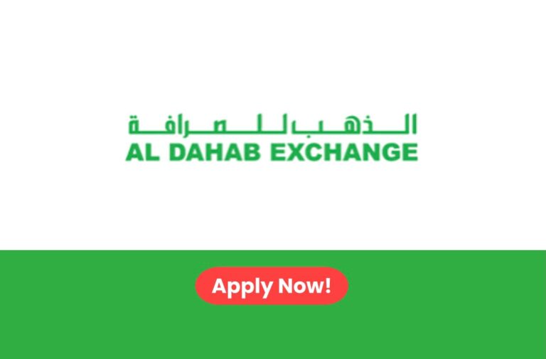 Al Dahab Exchange Careers 2026: Exchange Teller / Cashier Jobs in UAE